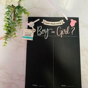 Boy Or Girl Chalkboard Sign